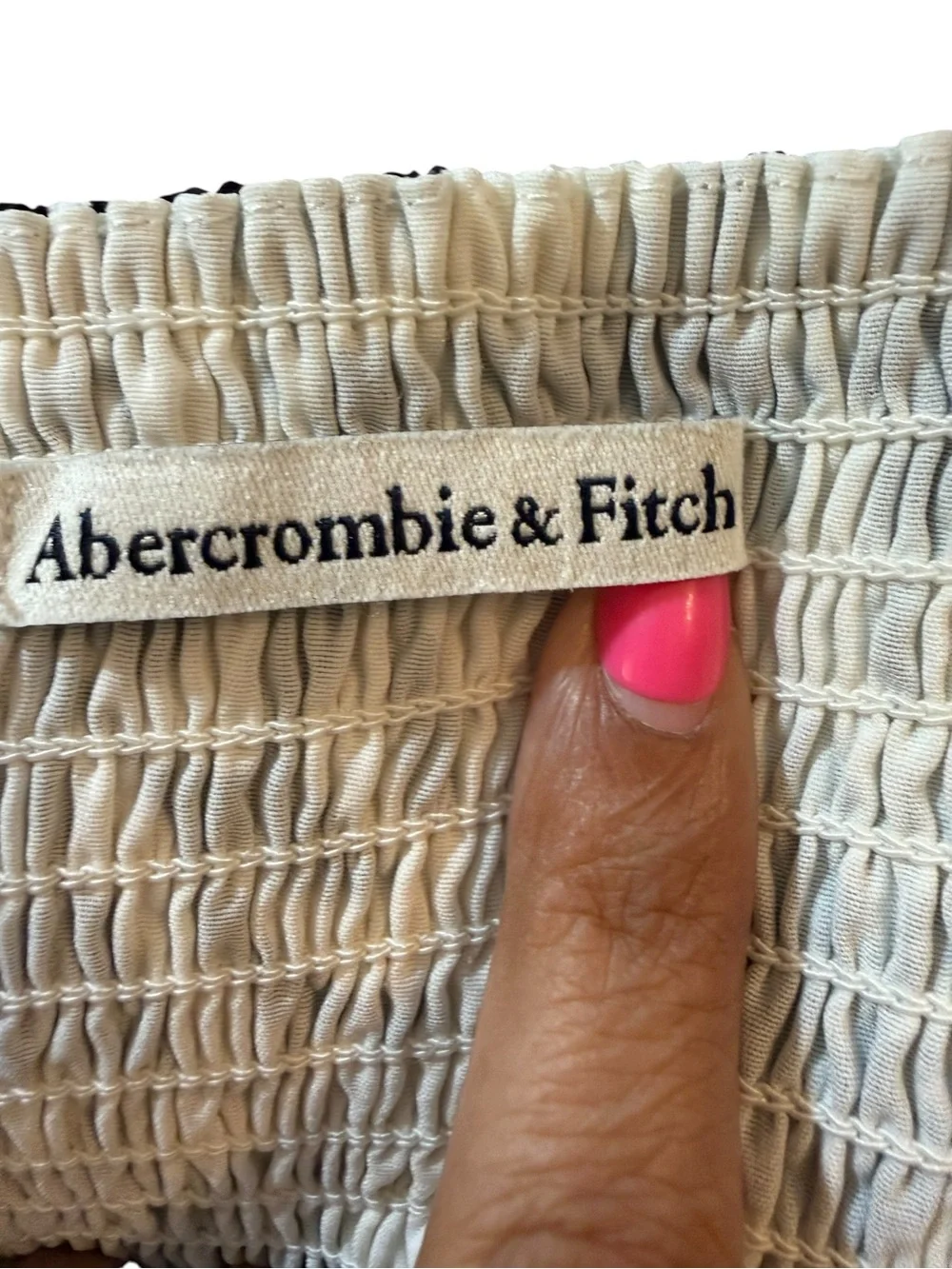 Abercrombie & Fitch Black and White Floral Tiered Maxi Dress, size XL